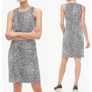 J crew polka dot sheath knee length size 0 EUC cute